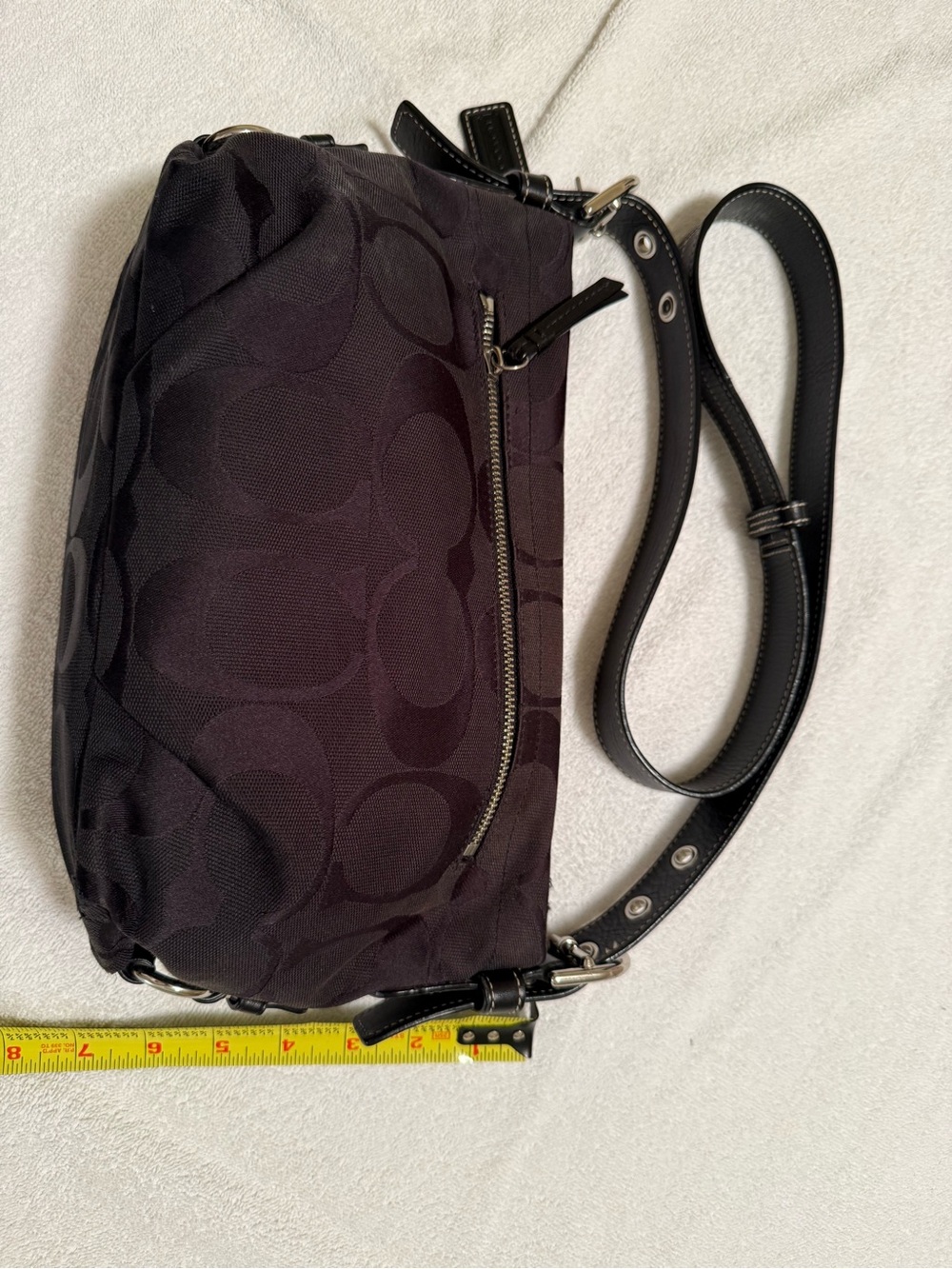 Coach Vintage F15068 Signature C Monogram Shoulder/Crossbody Bag - Picture 4 of 6